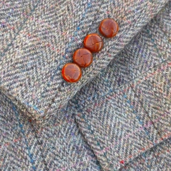 DAVID HUNTER MEN'S PURE WOOL 🦙 LUXURY TWEED BLAZER - Picture 12 of 17